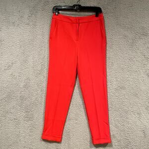 Boden Pants Womens 4 Red Skinny Dress Trousers Casual Slim Versatile Bright